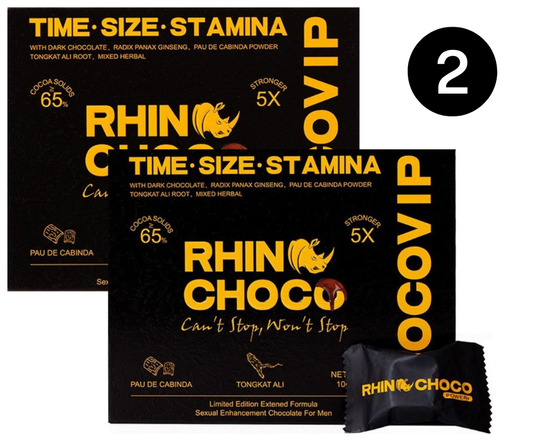 Pack 2 cajas Rhino Choco Power 12 piezas 10 gr - Envío incluido