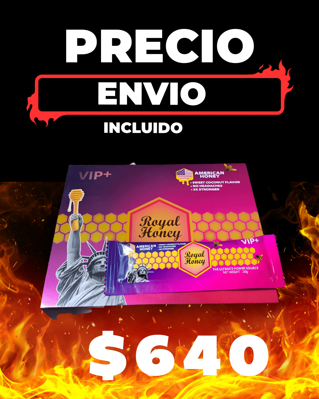 Miel Real USA 12 sobres 20gramos