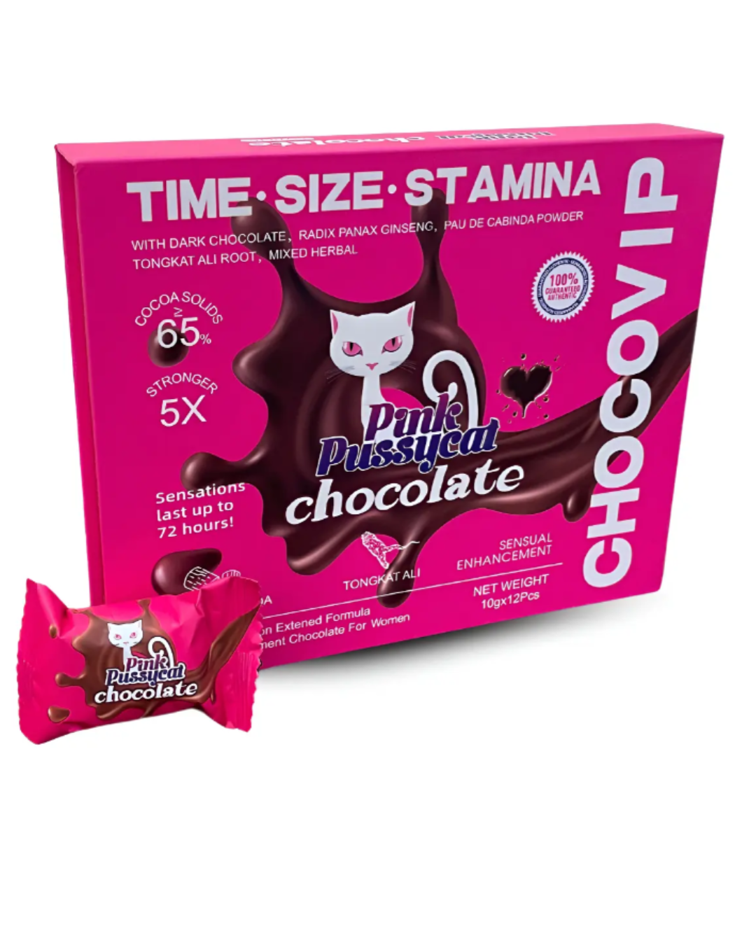 Chocolate para dama Pink Pussy 12 piezas