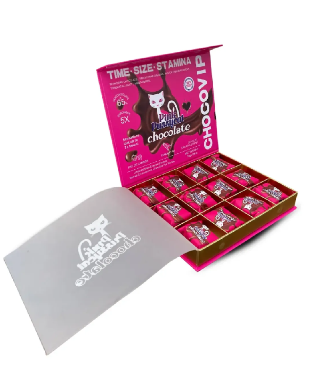 Chocolate para dama Pink Pussy 12 piezas