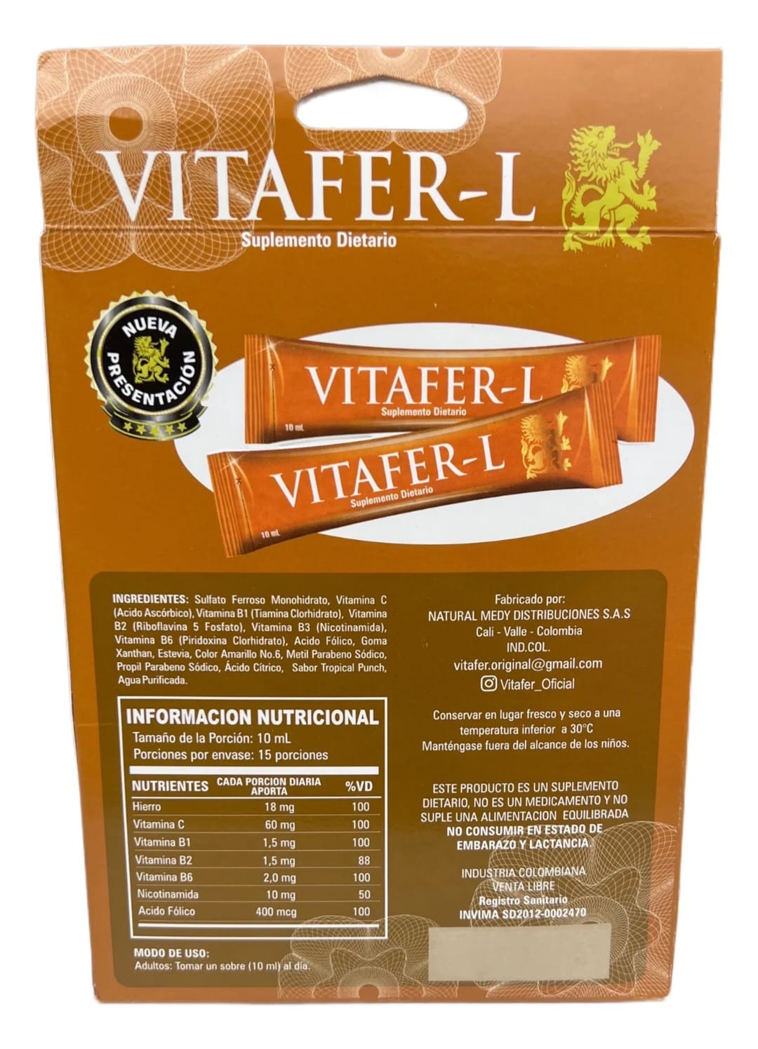 Vitafer-L 16 sobres de 10ml