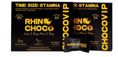 Pack 2 cajas Rhino Choco Power 12 piezas 10 gr - Envío incluido
